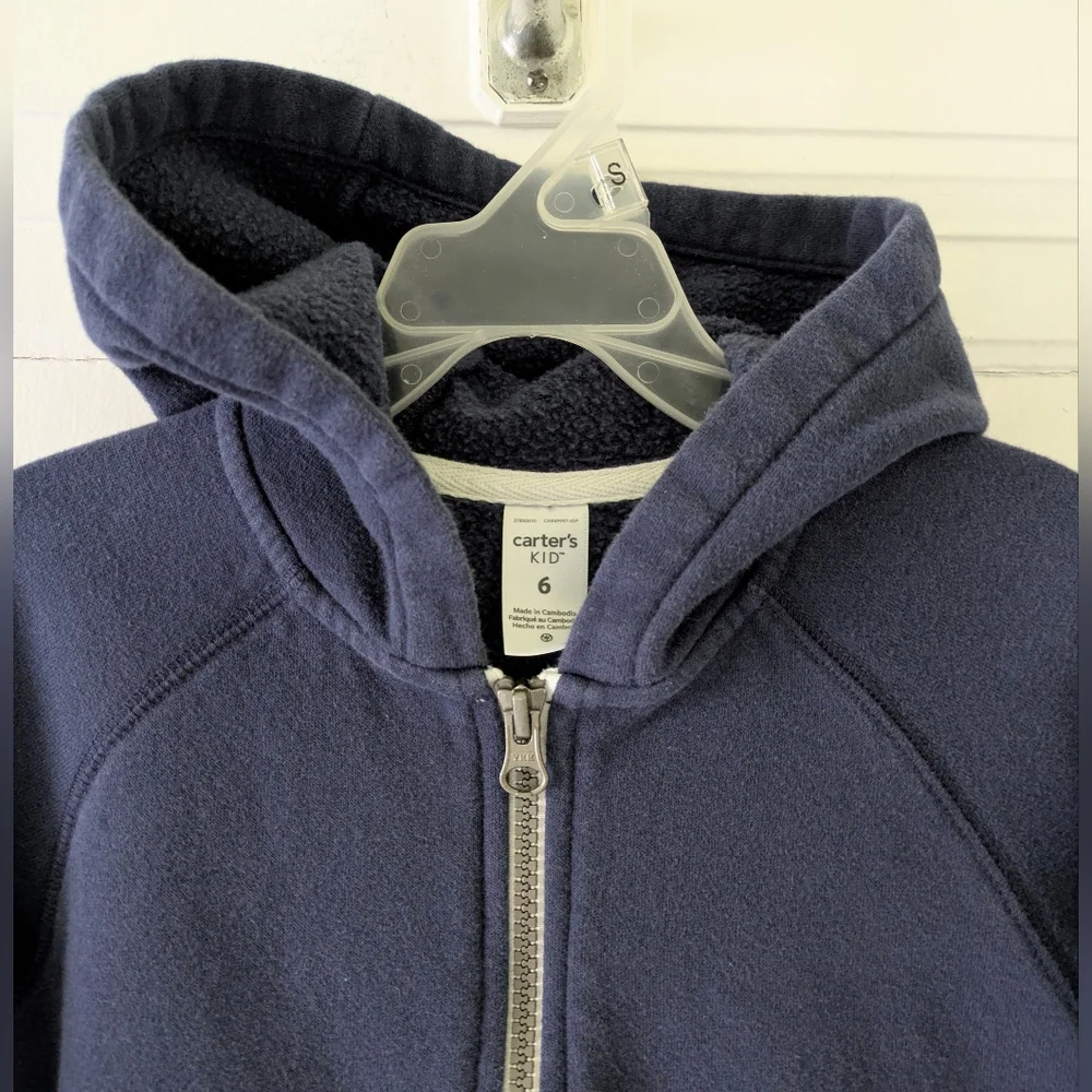 4/$25 Carter's Navy Blue Hooded Sweatshirt